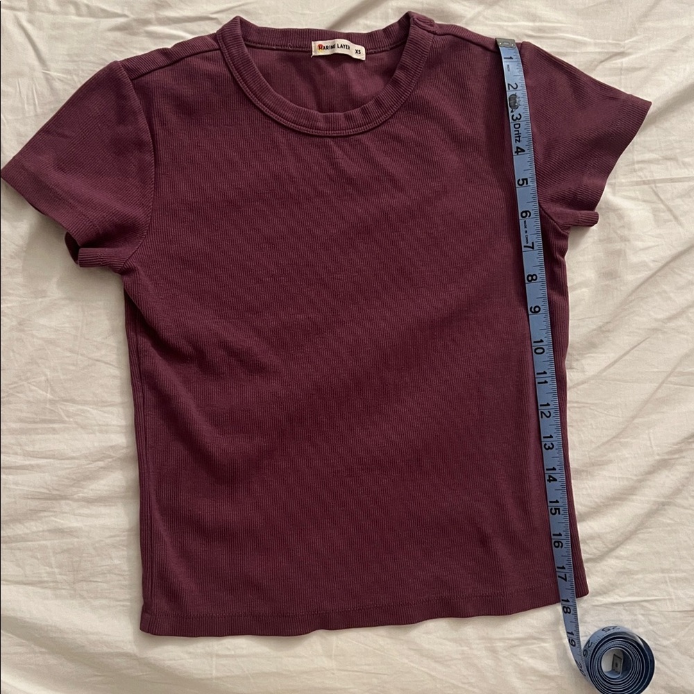 Marine Layer Purple Tee - Picture 2 of 5